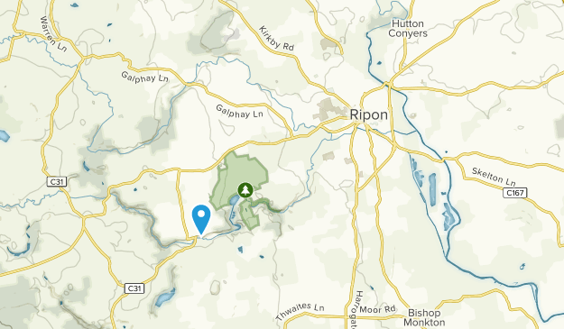 Ripon, Yorkshire del Norte Map
