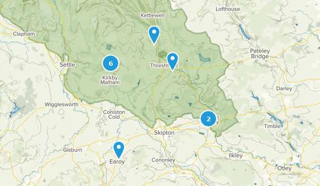 Skipton, Yorkshire del Norte Map