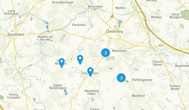 Daventry, Northamptonshire Map