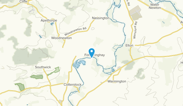 Fotheringhay, Northamptonshire Map