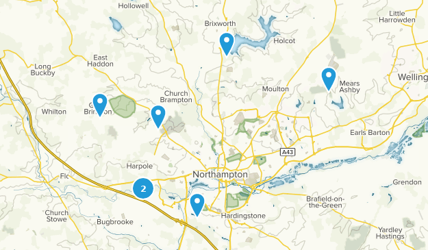 Northampton, Northamptonshire Map