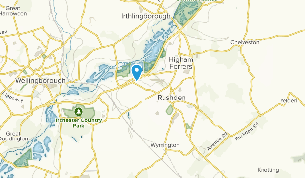 Rushden, Northamptonshire Map