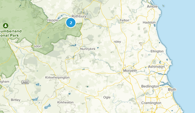 Morpeth, Northumberland Map