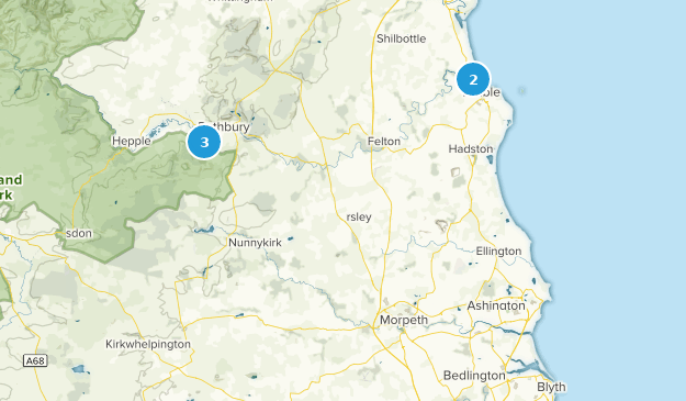 Morpeth, Northumberland Map