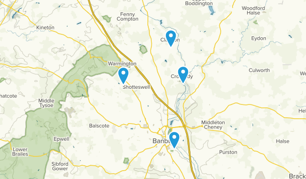 Banbury, Oxfordshire Map