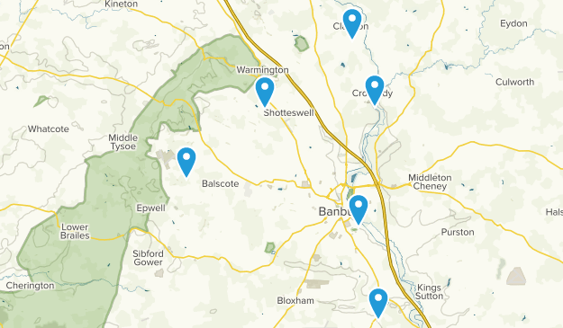Banbury, Oxfordshire Map