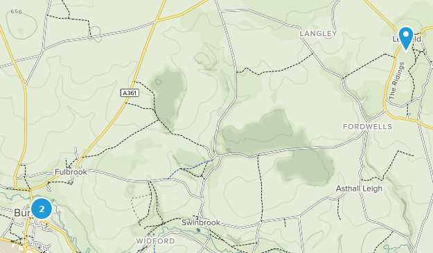 Burford, Oxfordshire Map