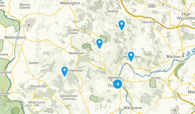 Henley-on-Thames, Oxfordshire Map