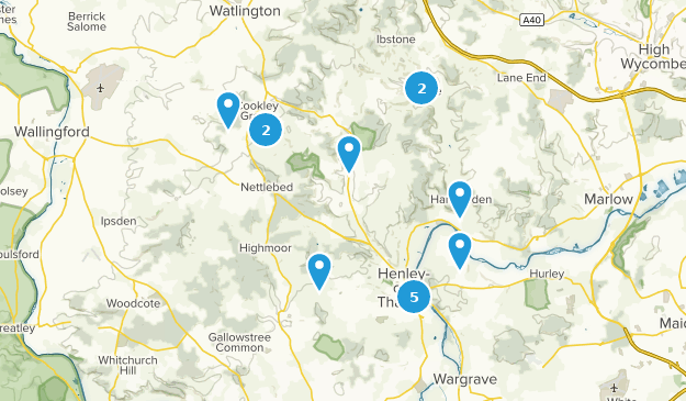 Henley-on-Thames, Oxfordshire Map
