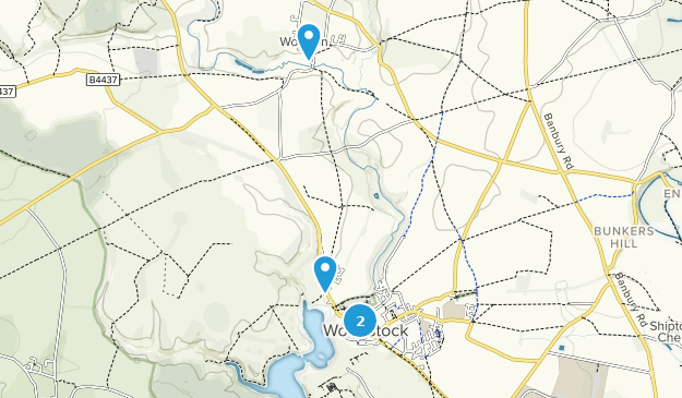 Woodstock, Oxfordshire Map
