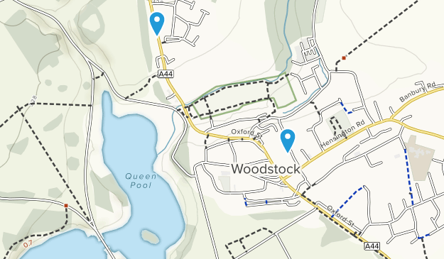 Woodstock, Oxfordshire Map