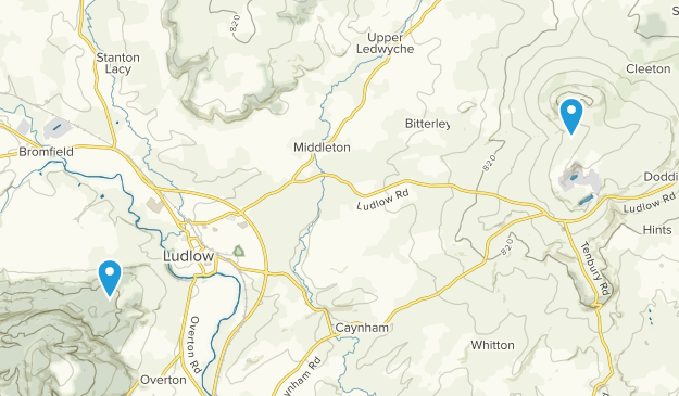 Ludlow, Shropshire Map