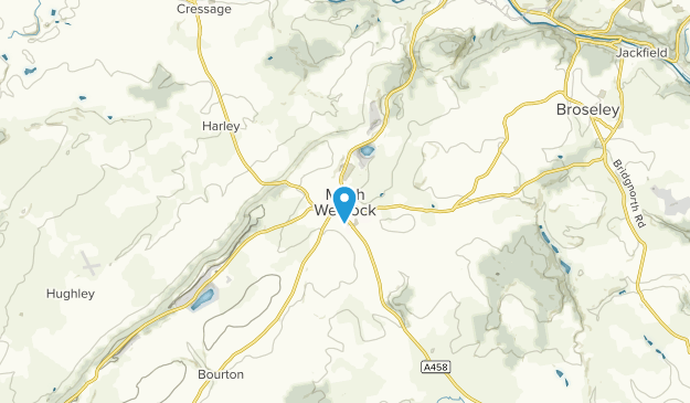Much Wenlock, Shropshire Map