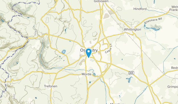 Oswestry, Shropshire Map