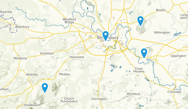 Shrewsbury, Shropshire Map