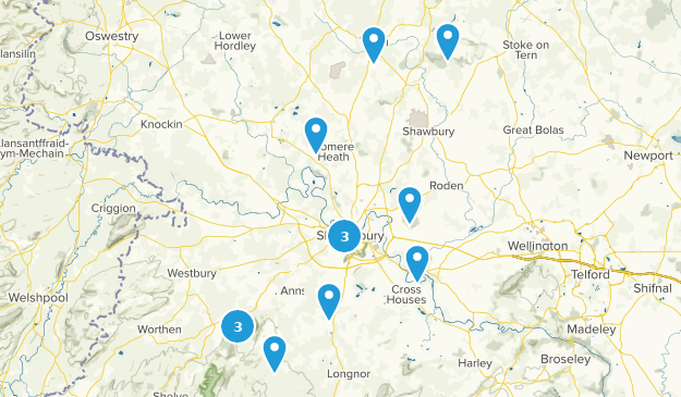Shrewsbury, Shropshire Map