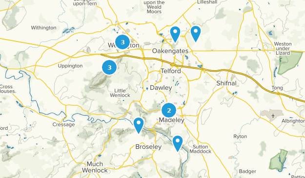 Telford, Shropshire Map