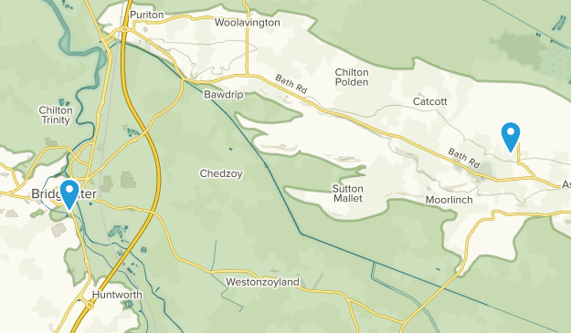 Bridgwater, Somerset Map