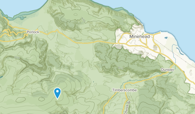 Minehead, Somerset Map