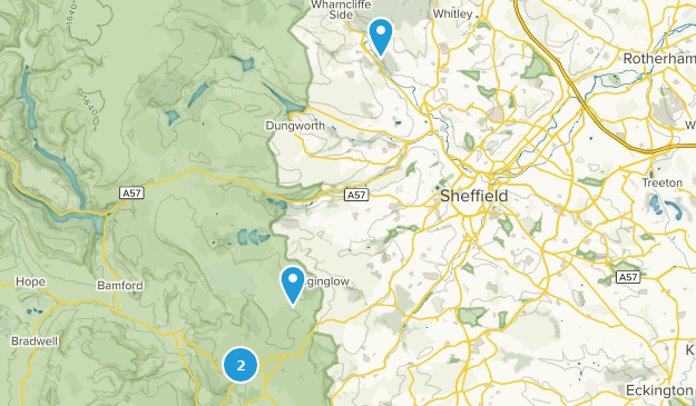 Sheffield, Yorkshire du Sud Map