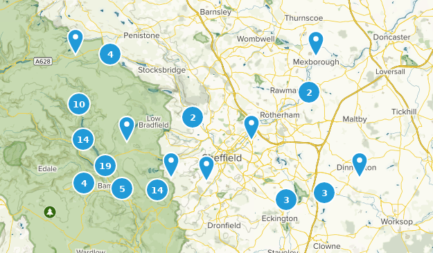 Sheffield, Yorkshire du Sud Map