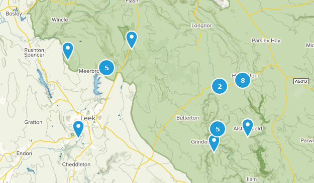 Leek, Staffordshire Map