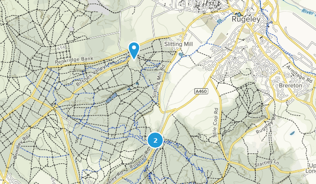 Rugeley, Staffordshire Map