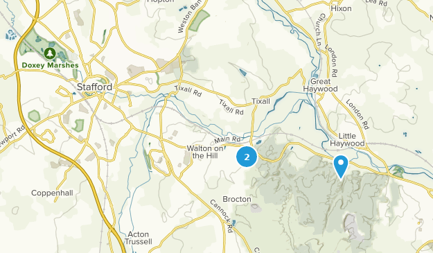 Stafford, Staffordshire Map
