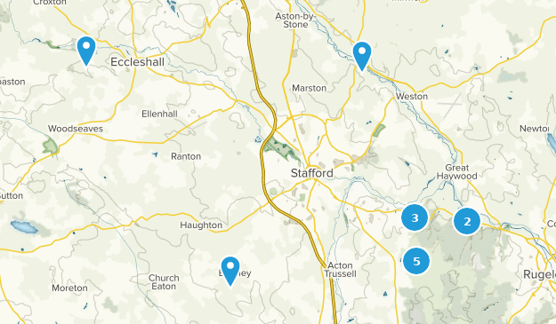 Stafford, Staffordshire Map