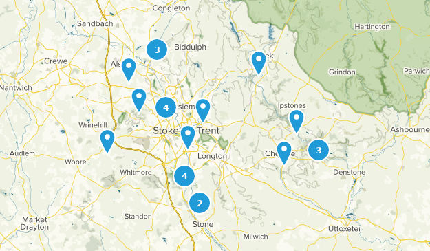 Stoke-on-Trent, Staffordshire Map