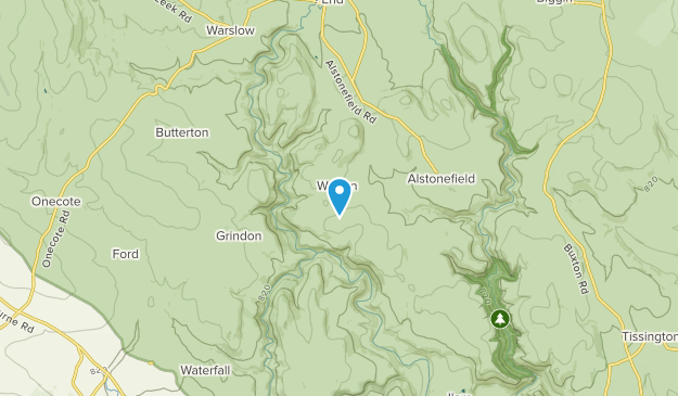Wetton, Staffordshire Map