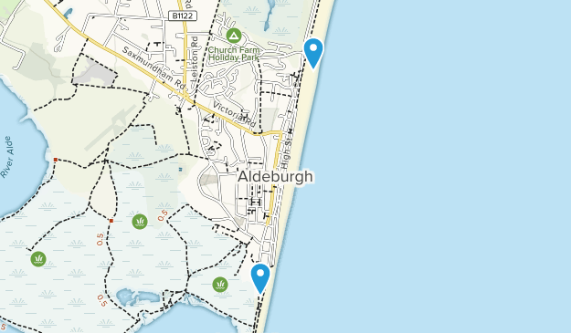 Aldeburgh, Suffolk Map