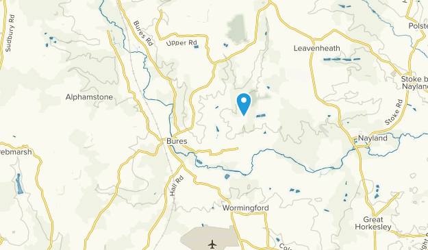 Bures, Suffolk Map