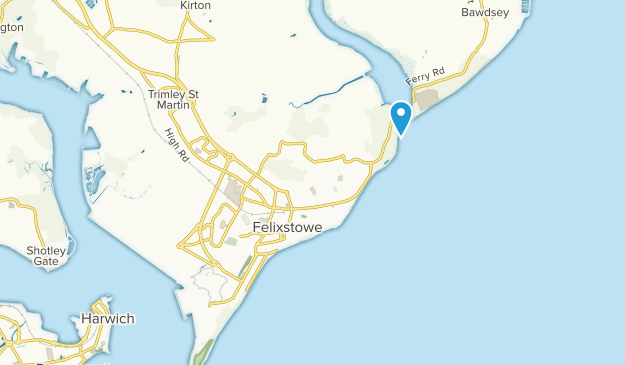 Felixstowe, Suffolk Map