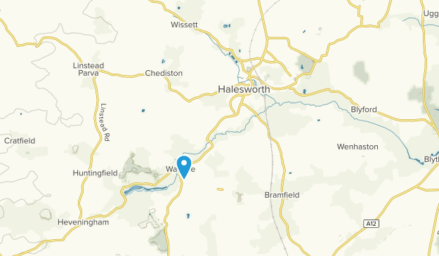 Halesworth, Suffolk Map