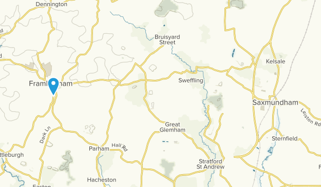 Saxmundham, Suffolk Map