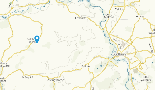 Sudbury, Suffolk Map