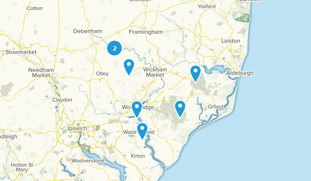Woodbridge, Suffolk Map