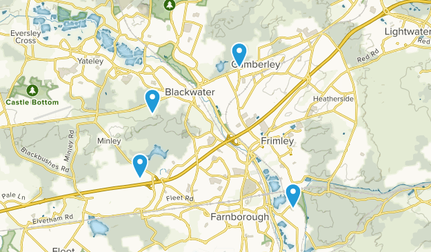 Camberley, Surrey Map