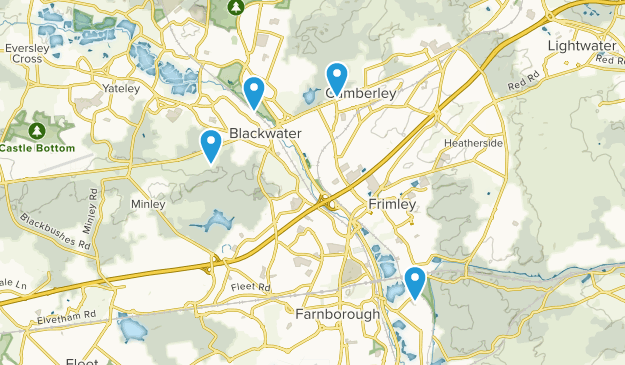 Camberley, Surrey Map