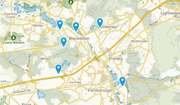 Camberley, Surrey Map