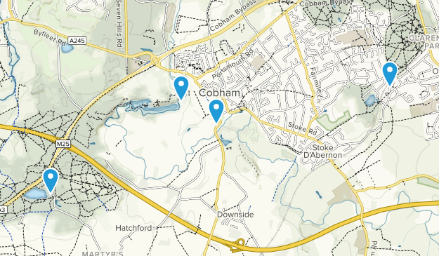 Cobham, Surrey Map