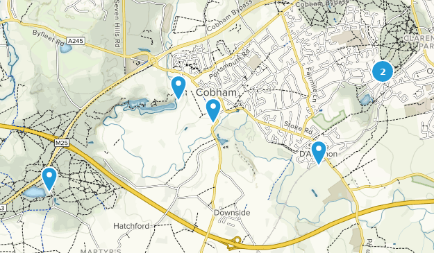 Cobham, Surrey Map