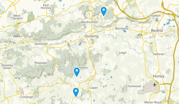 Dorking, Surrey Map