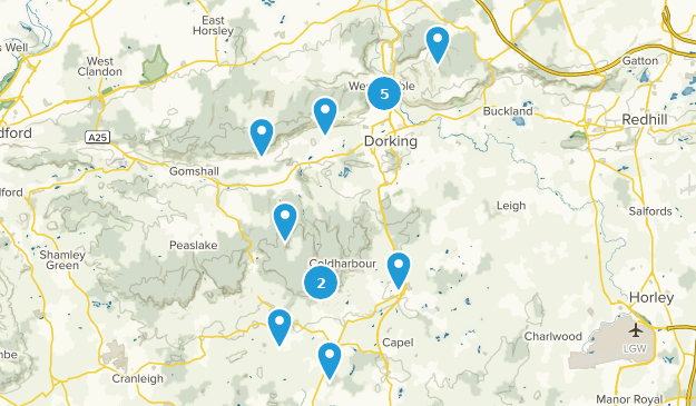Dorking, Surrey Map