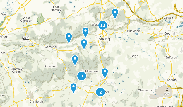 Dorking, Surrey Map