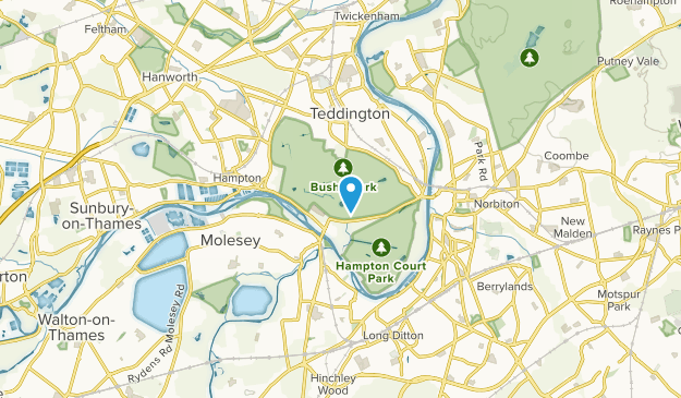 East Molesey, Surrey Map