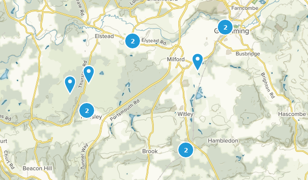 Godalming, Surrey Map