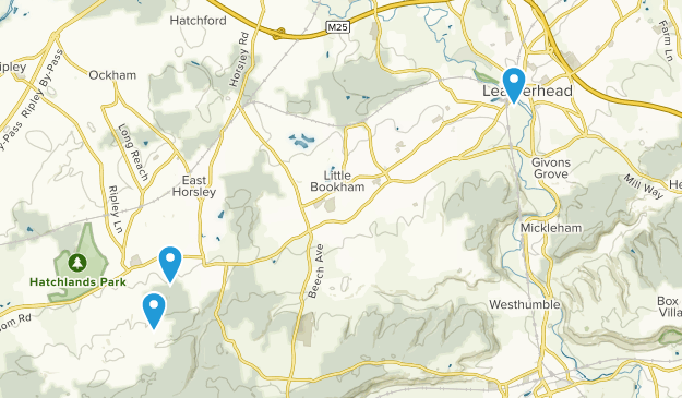 Leatherhead, Surrey Map