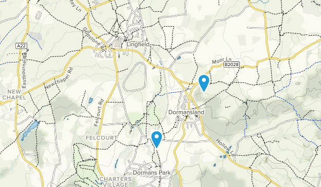 Lingfield, Surrey Map
